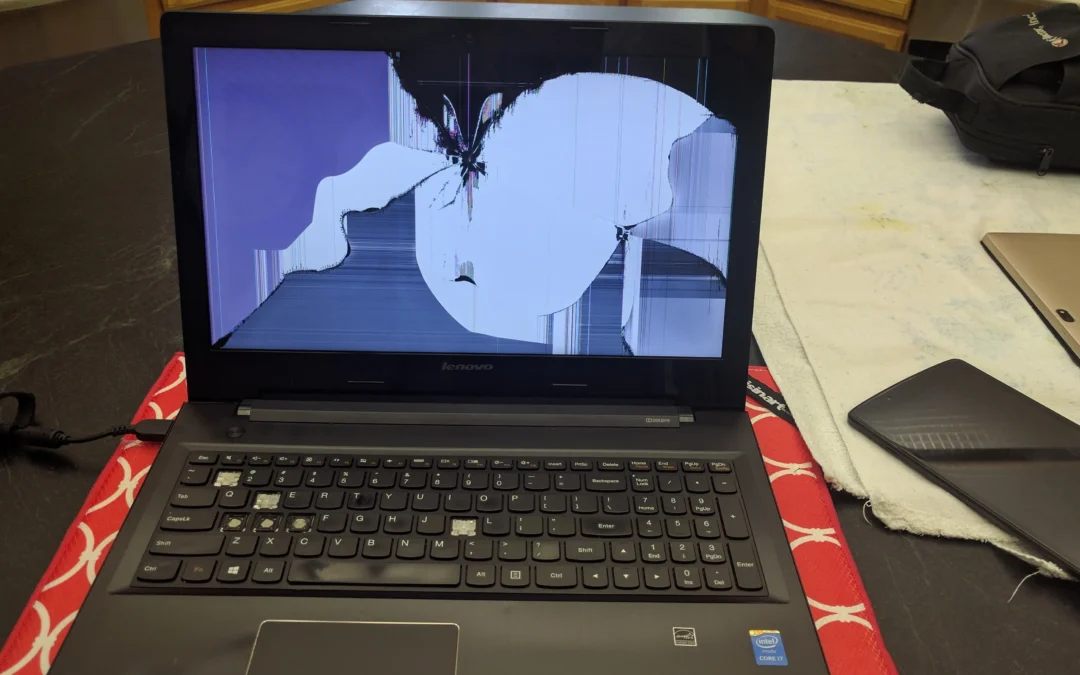 Lenovo laptop cracked screen