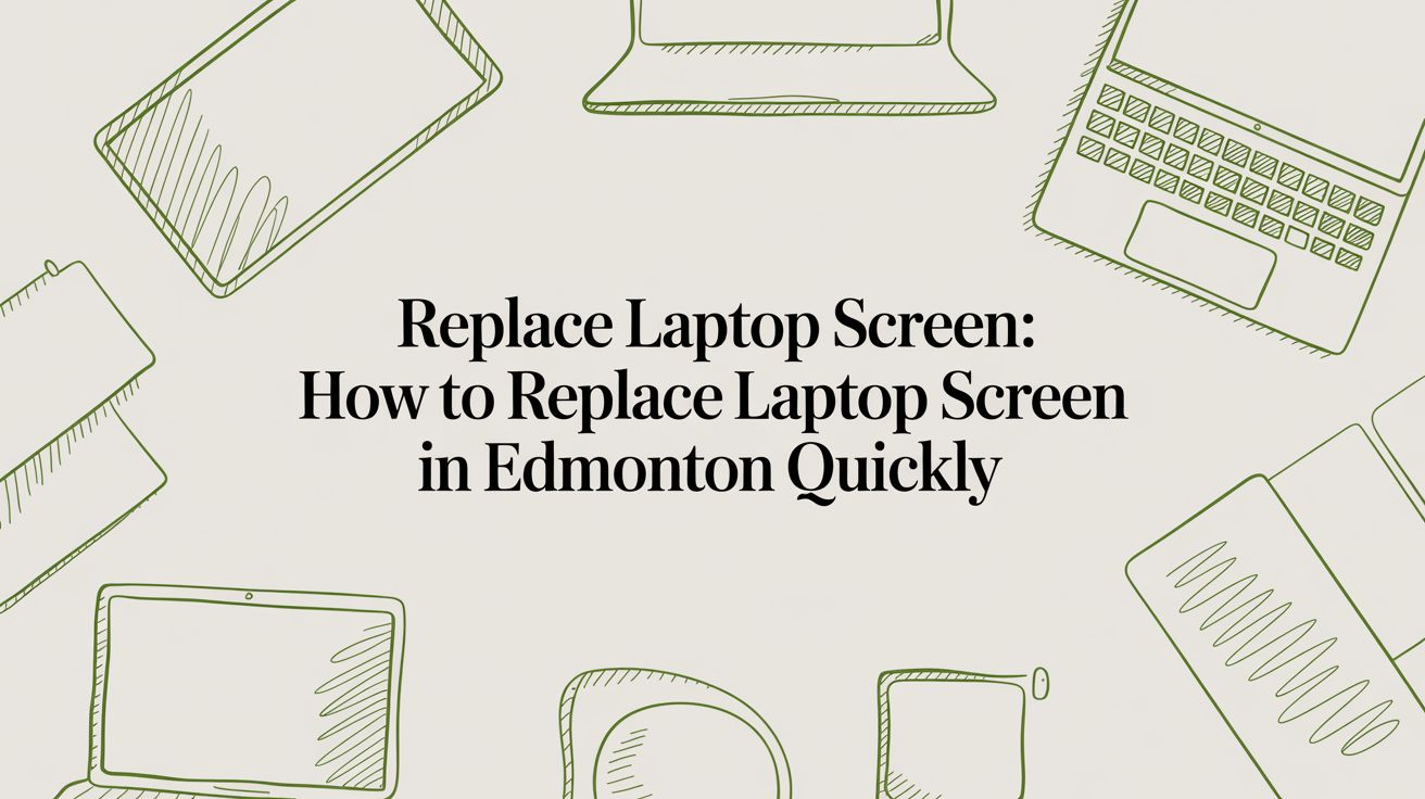 Computer Screen Changing Device Replace Laptop Screen: How to replace laptop screen in Edmonton