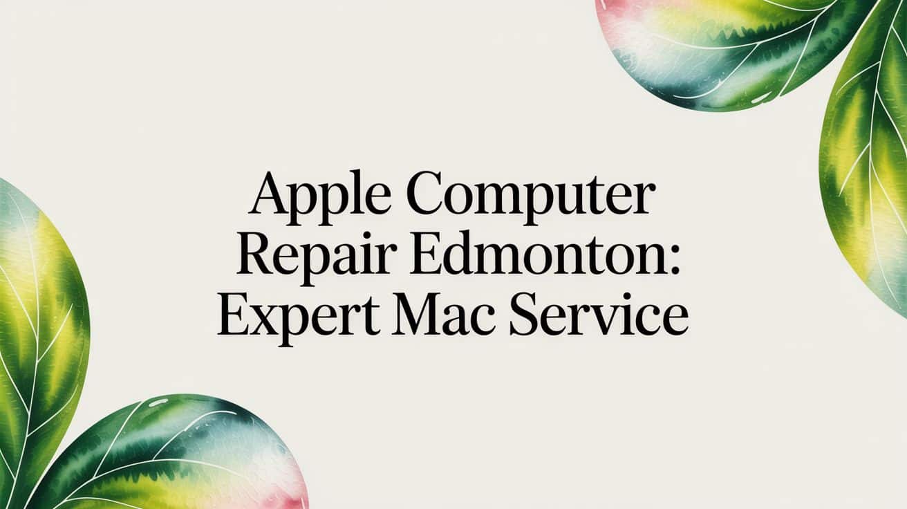 Apple Computer Repair Edmonton: Expert Mac Service