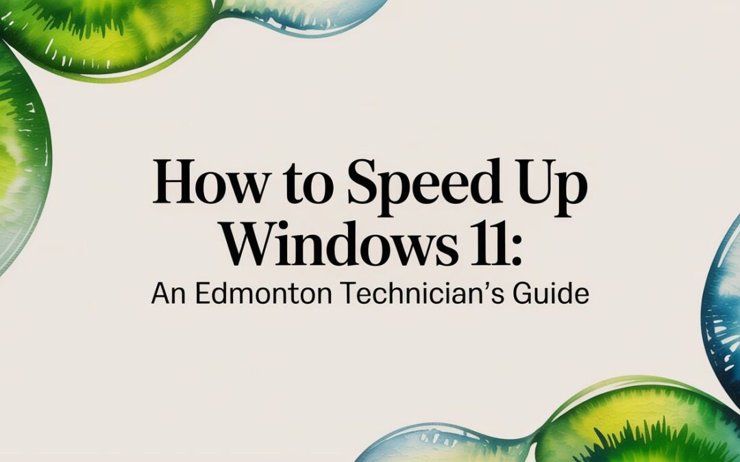 How to Speed Up Windows 11: An Edmonton Technician’s Guide
