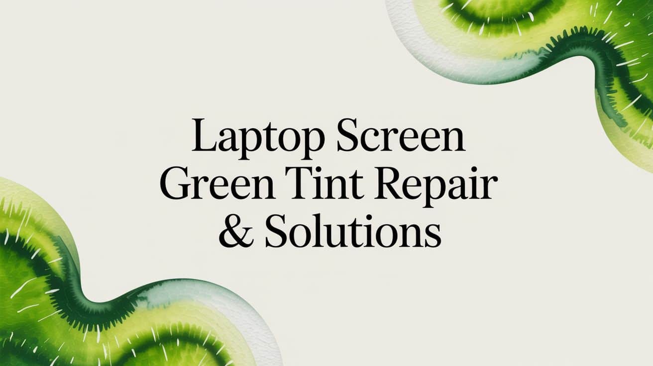 Laptop Screen Green Tint Repair & Solutions