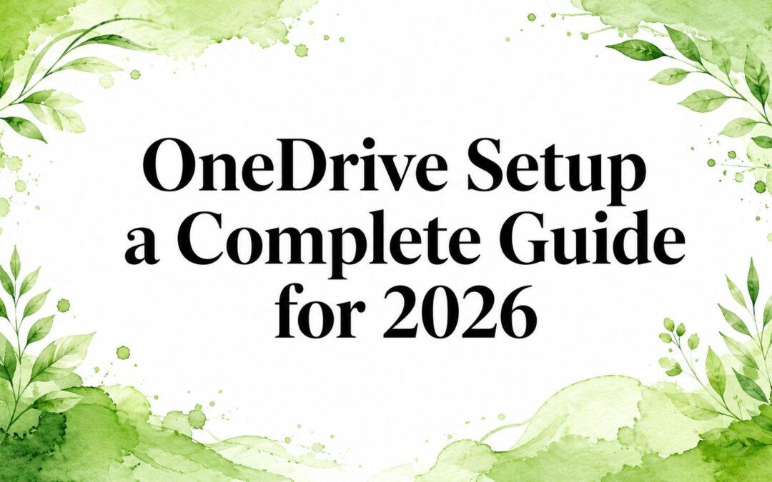 OneDrive Setup a Complete Guide for 2026