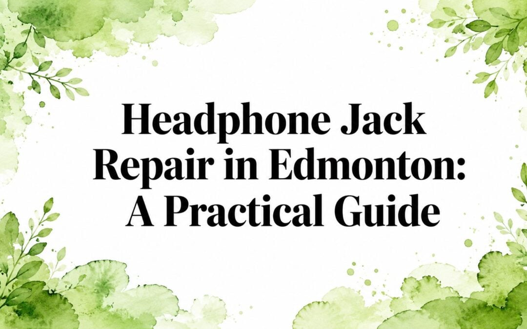 Headphone Jack Repair in Edmonton: A Practical Guide