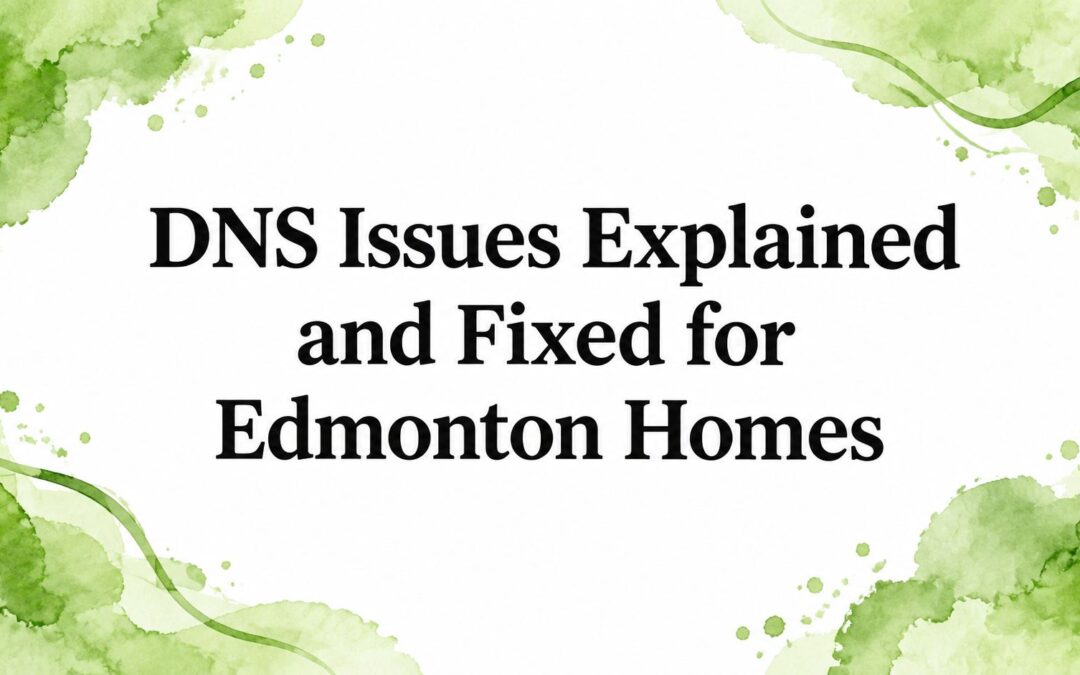 DNS Issues Explained and Fixed for Edmonton Homes