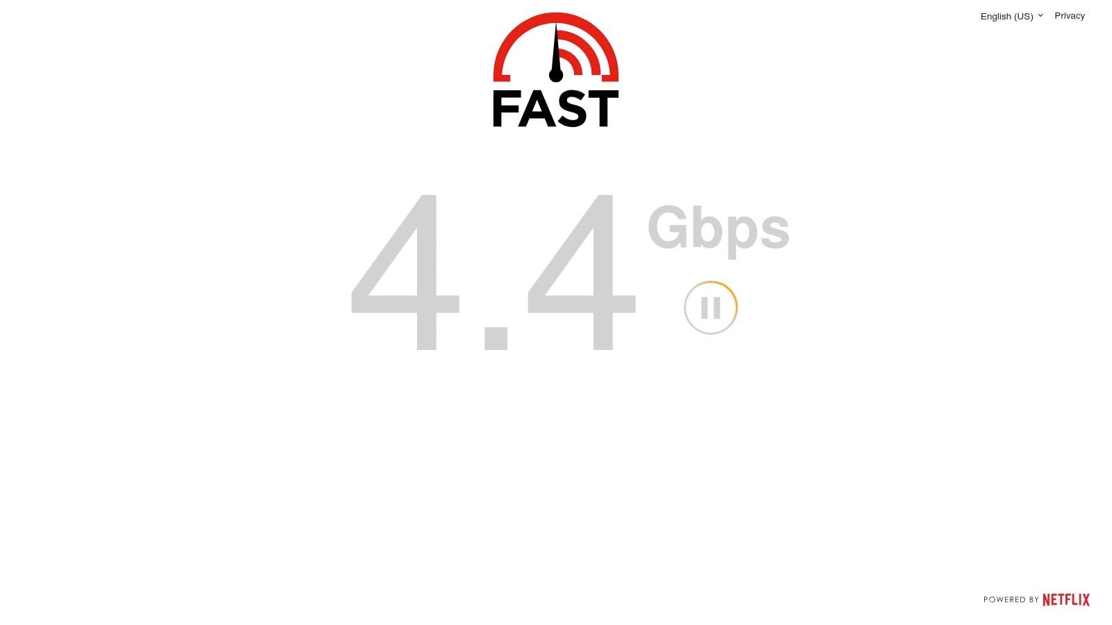 Screenshot from https://fast.com